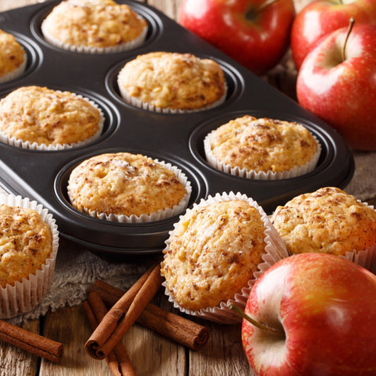 Apple cinnamon oatmeal protein muffins