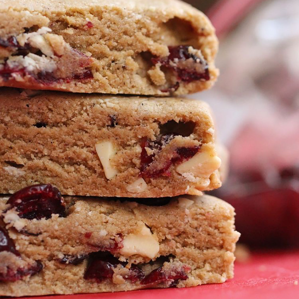 Cranberry and White chocolate protein bar