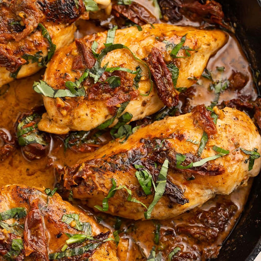 Marry me Chicken with sun-dried tomato cream sauce